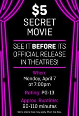 $5 Secret Movie Movie Poster