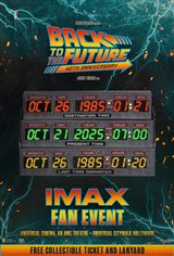 Back to the Future: 40th Anniversary IMAX Universal Citywalk Fan Event Movie Poster