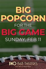 Big Popcorn for the Big Game Movie Poster