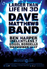 Larger Than Life In 3D: Dave Matthews Band Movie Poster