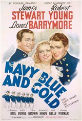 Navy Blue and Gold Movie Poster