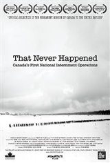 That Never Happened: Canada's First National Internment Operations Movie Poster