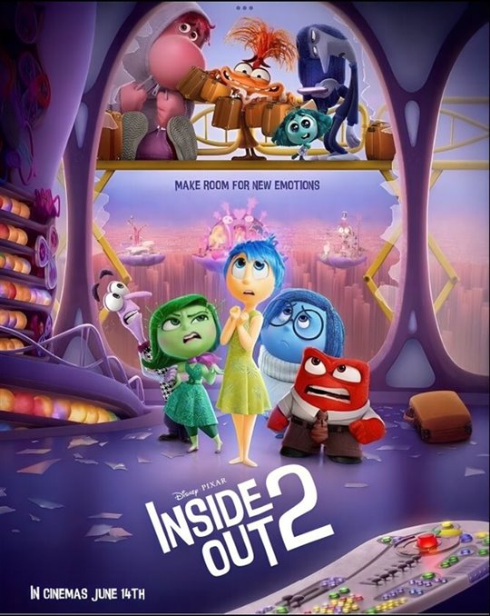 Inside Out 2 (Dubbed in Spanish) movie large poster.