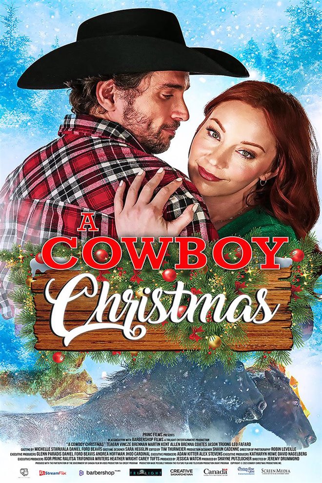 A Cowboy Christmas Large Poster