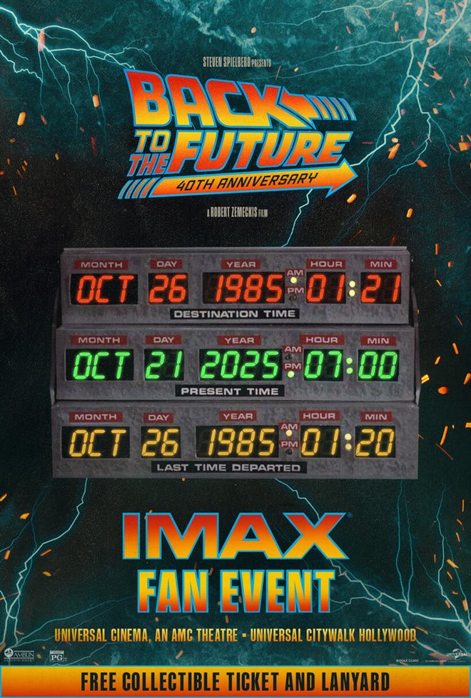 Back to the Future: 40th Anniversary IMAX Universal Citywalk Fan Event Large Poster