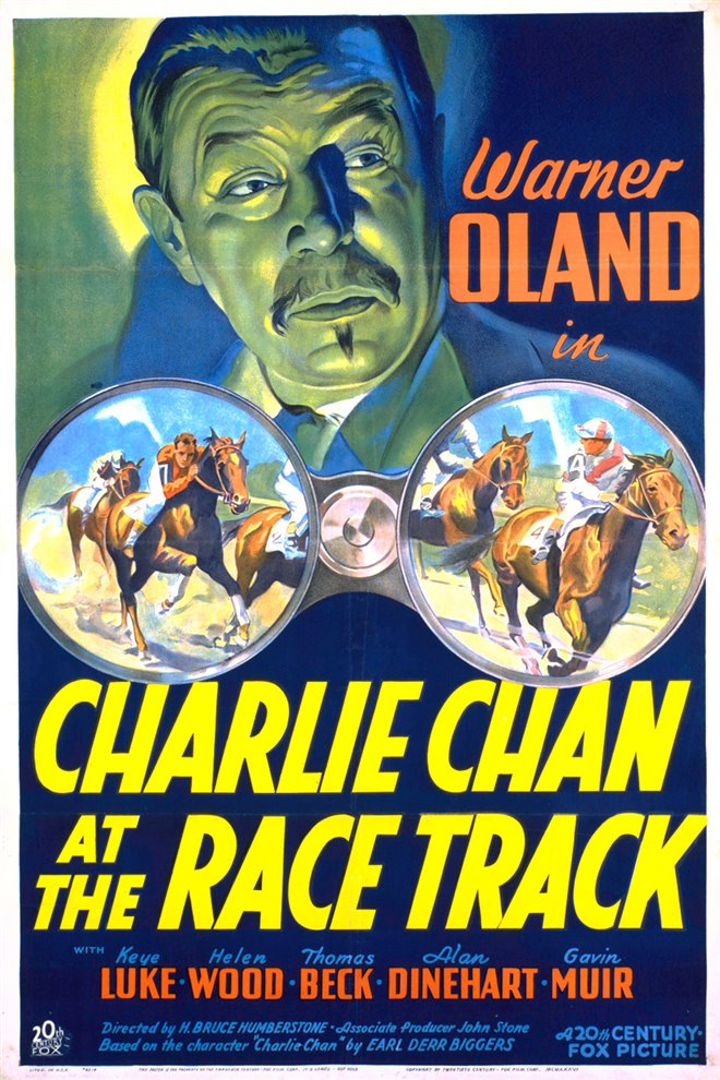 Charlie Chan at the Race Track Large Poster