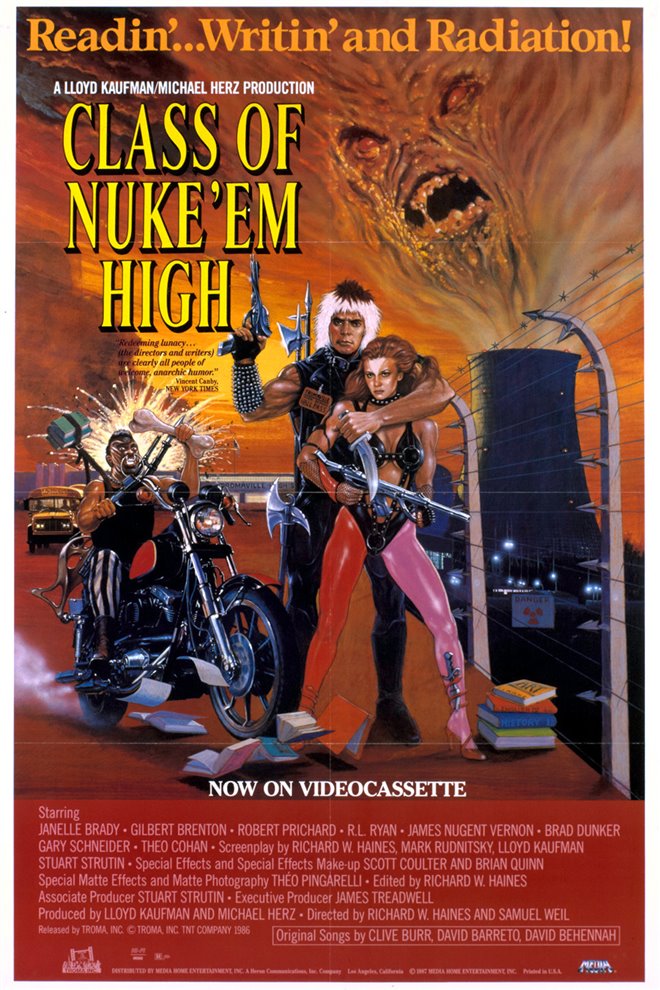 Class of Nuke 'Em High Large Poster