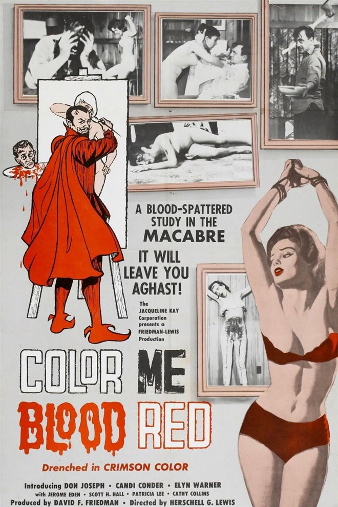 Color Me Blood Red Large Poster