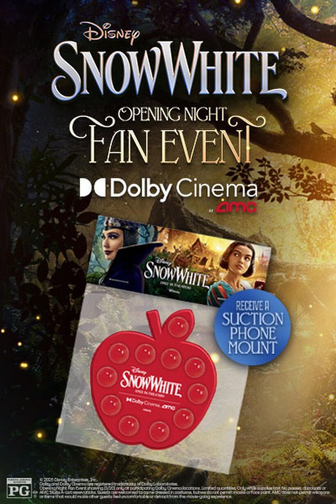 Disney's Snow White AMC Opening Night Fan Event in Dolby Cinema Large Poster