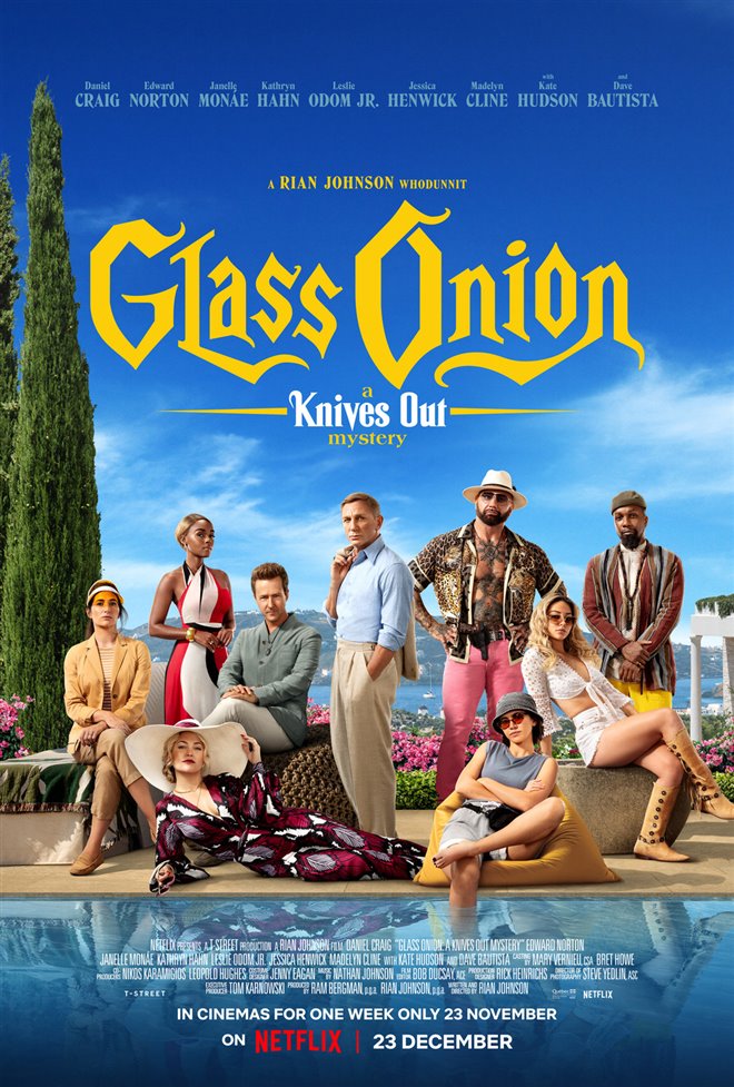 Glass Onion: A Knives Out Mystery Large Poster