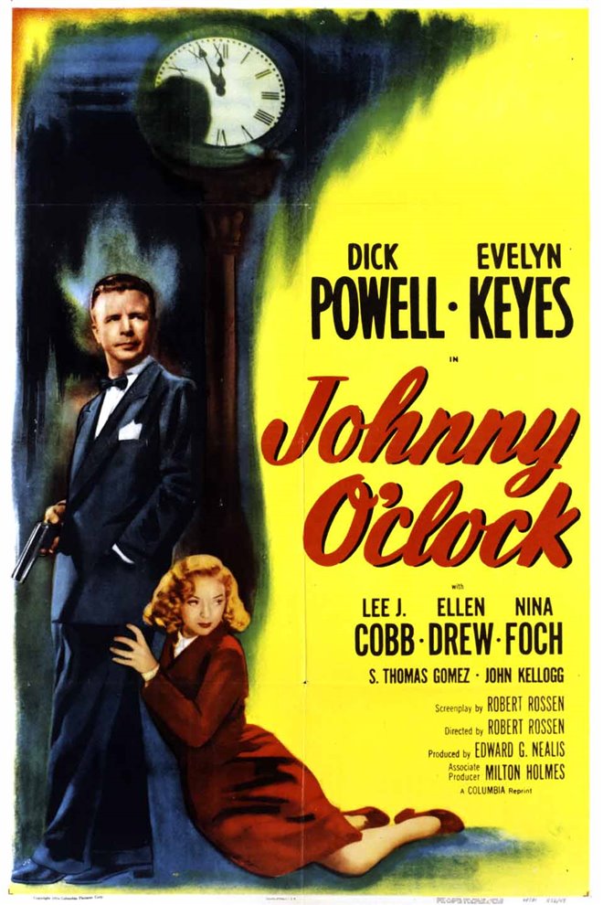 Johnny O'Clock Large Poster