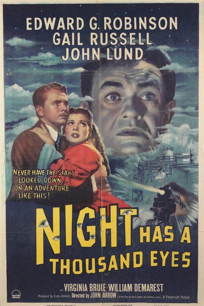 Night has a Thousand Eyes Large Poster