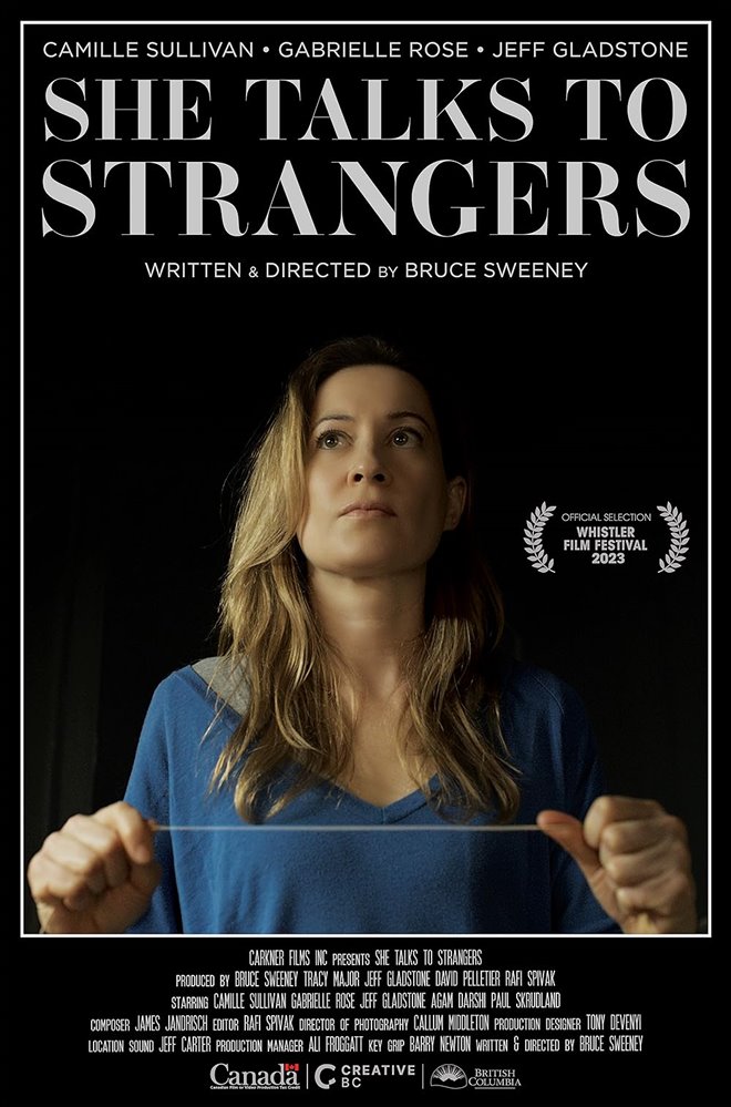 She Talks to Strangers Large Poster