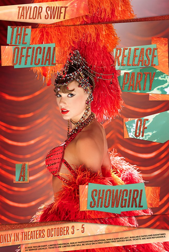 Taylor Swift: The Official Release Party of a Showgirl Large Poster