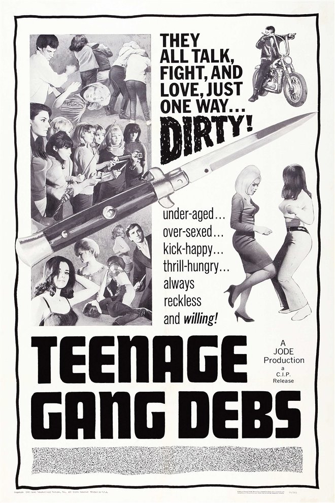 Teenage Gang Debs Large Poster
