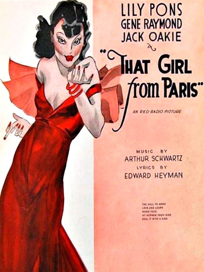 That Girl from Paris Large Poster