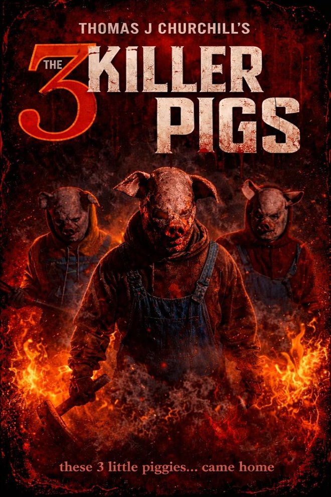 The 3 Killer Pigs Large Poster