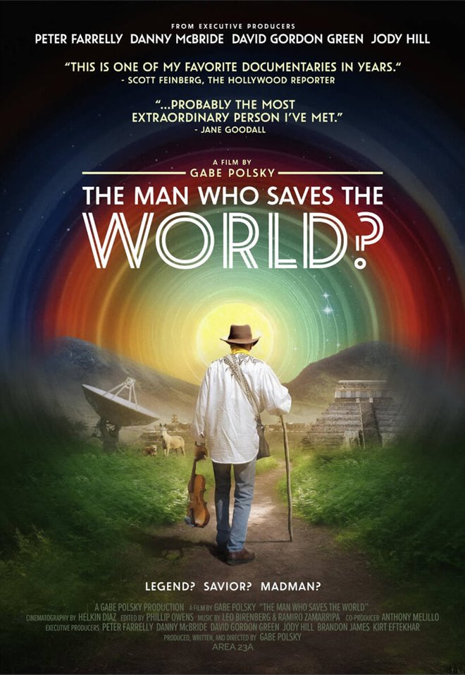 The Man Who Saves the World? Large Poster