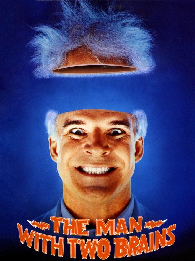 The Man With Two Brains Large Poster