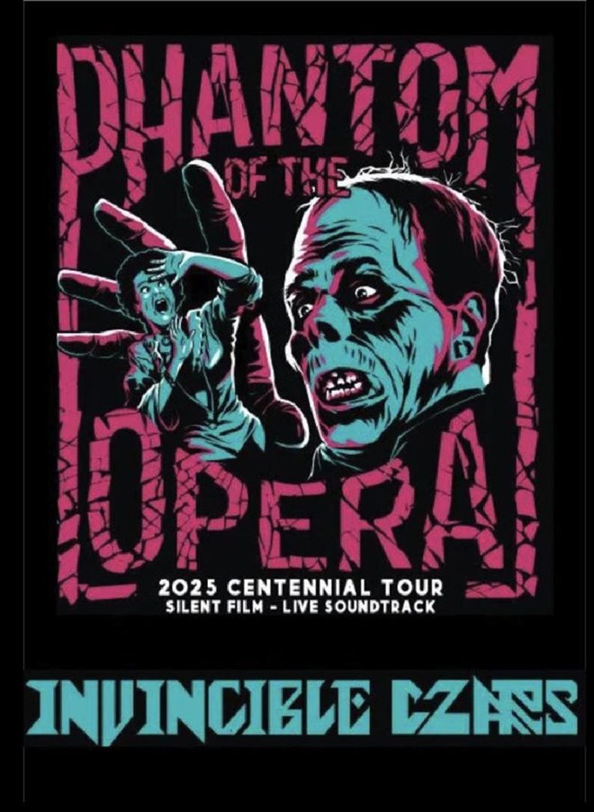 The Phantom of the Opera with Live Music by The Invincible Czars Large Poster