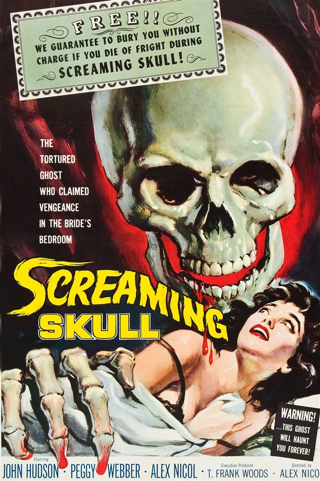 The Screaming Skull Large Poster