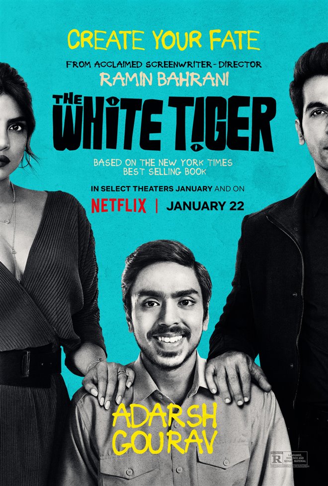 The White Tiger Netflix Movie Large Poster