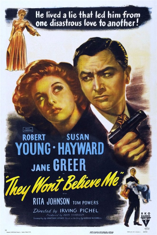 They Won't Believe Me (1947) Large Poster