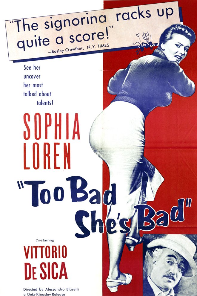 Too Bad She's Bad Large Poster