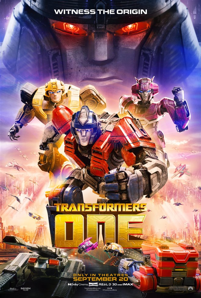 Transformers One movie large poster.