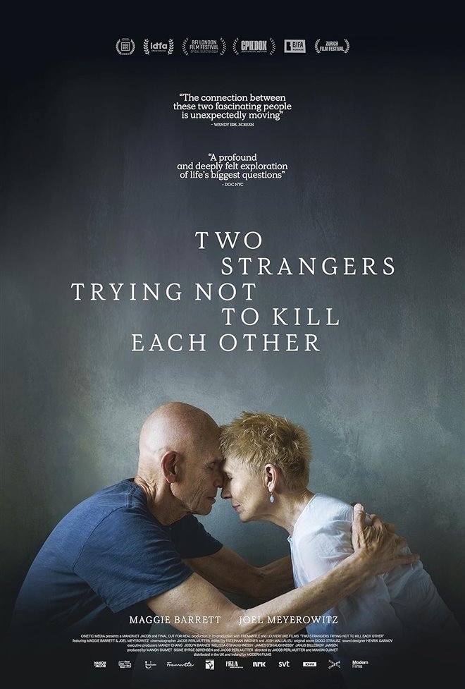 Two Strangers Trying Not to Kill Each Other Large Poster