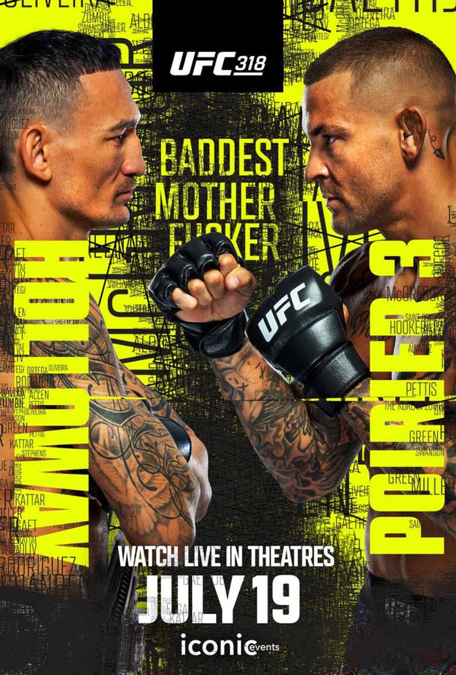 UFC 318: Holloway vs. Poirier 3 Large Poster