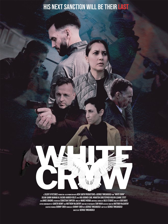 White Crow Large Poster