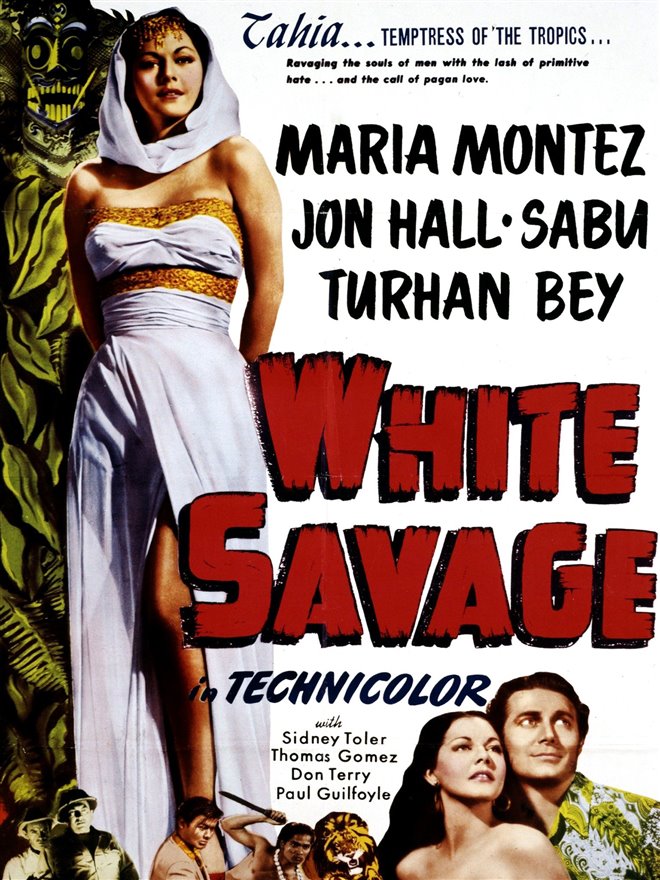 White Savage Large Poster