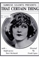 That Certain Thing Poster