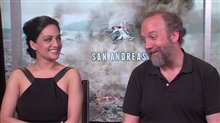 Archie Panjabi & Paul Giamatti (San Andreas) - Interview Video