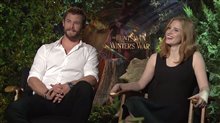 Chris Hemsworth & Jessica Chastain Interview - The Huntsman: Winter's War Video