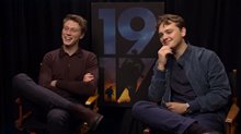 George MacKay & Dean-Charles Chapman talk '1917' - Interview Video