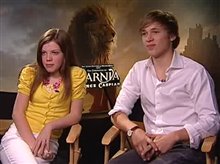Georgie Henley & Willam Mosely (The Chronicles of Narnia: Prince Caspian) - Interview Video