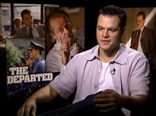 MATT DAMON (THE DEPARTED) - Interview Video