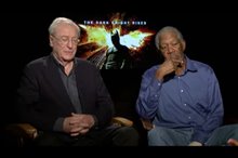 Michael Caine & Morgan Freeman (The Dark Knight Rises) - Interview Video