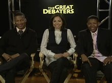 Nate Parker, Jurnee Smollett & Denzel Whitaker (The Great Debaters) - Interview Video