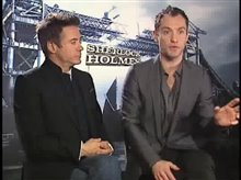 Robert Downey Jr. & Jude Law (Sherlock Holmes) - Interview Video