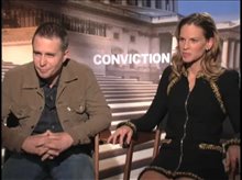 Sam Rockwell & Hilary Swank (Conviction) - Interview Video