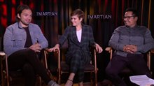 Sebastian Stan, Kate Mara & Michael Peña - The Martian - Interview Video