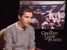 SHIA LABEOUF - THE GREATEST GAME EVER PLAYED - Interview Video
