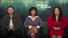 Spencer Macpherson, Rainbow Wedell and Kiara Pichardo on S3 of 'School Spirits' - Interview Video