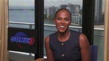 Tika Sumpter on acting opposite James Marsden in 'Sonic the Hedgehog 3' - Interview Video