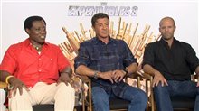 Wesley Snipes, Sylvester Stallone & Jason Statham (The Expendables 3) - Interview Video