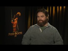 Zach Galifianakis (Puss in Boots) - Interview Video