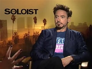 Robert Downey Jr. as Los Angeles Times columnist Steve Lopez in The Soloist